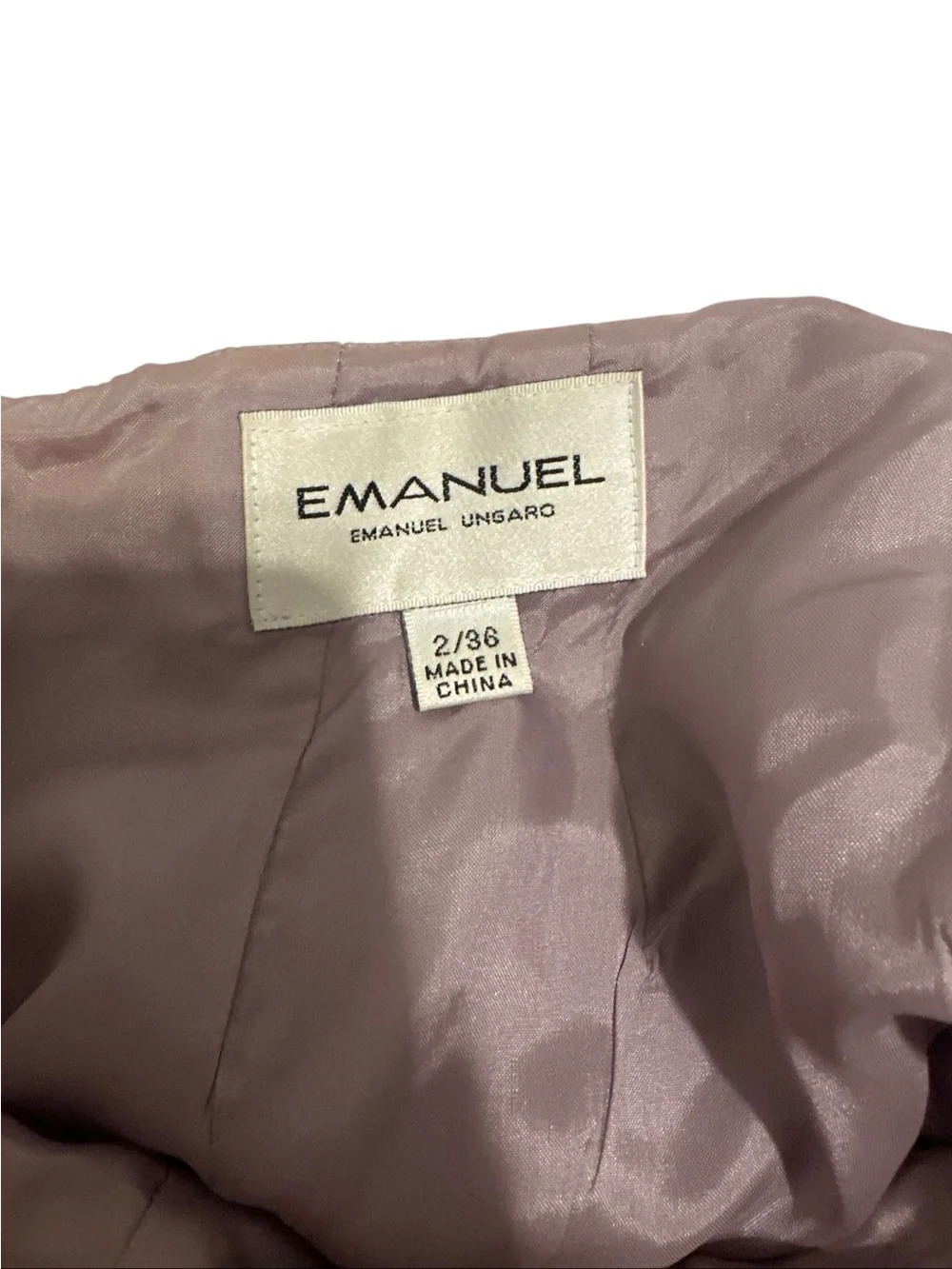 Emanuel Ungaro designer Taupe Ribbed Pencil Skirt